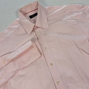 ETON Ganghester Men's Size 16/41 Pink Long Sleeve French Cuff Dress Shirt